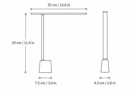 Versatile Rechargeable LED Table Light – Compact & Stylish