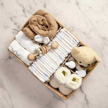 Cozy Baby Essentials Organizer - Plush Diaper Caddy