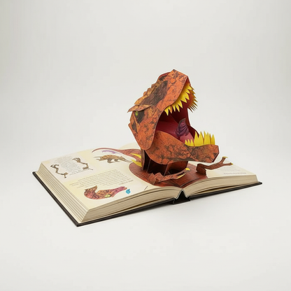 Engaging 3D Dinosaur Adventure Book for Learning Fun