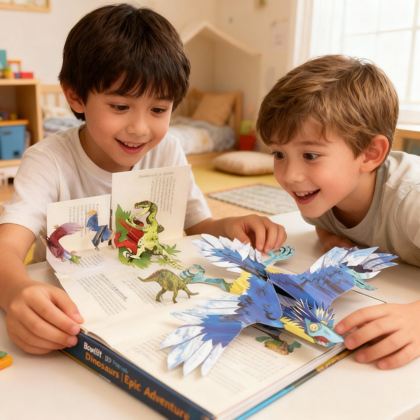Engaging 3D Dinosaur Adventure Book for Learning Fun