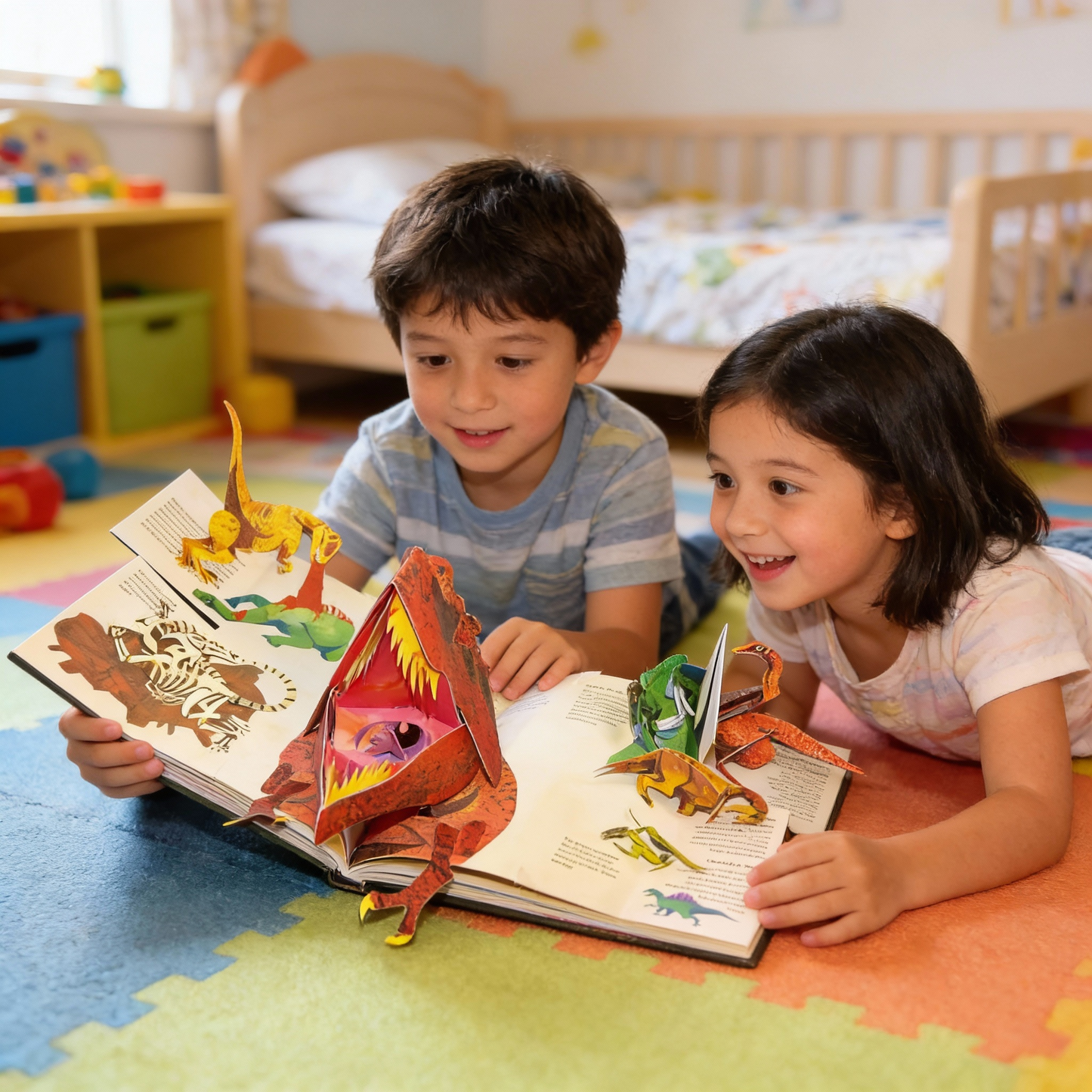 Engaging 3D Dinosaur Adventure Book for Learning Fun