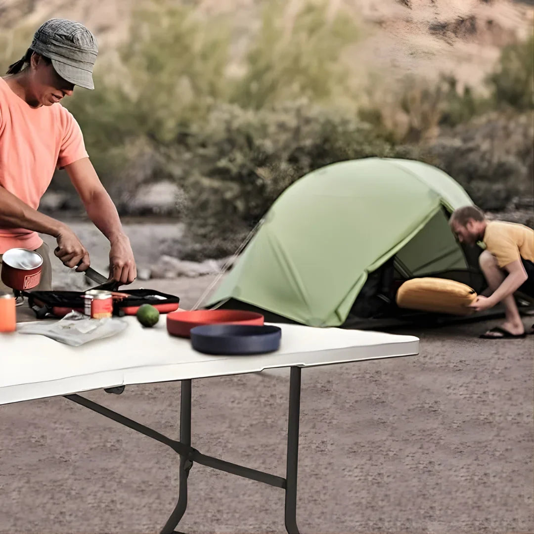 Folding Table for Convenient Transport
