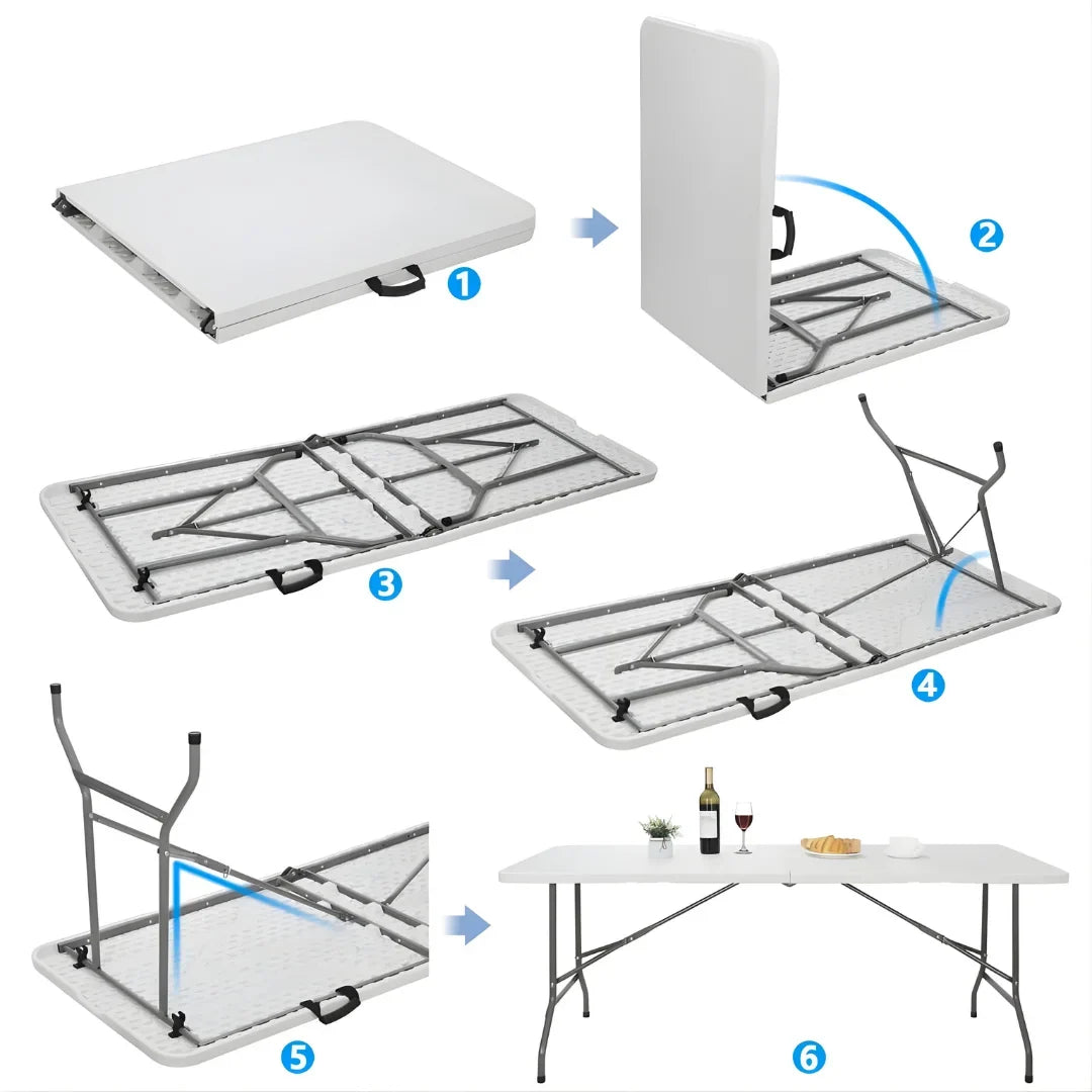 Folding Table for Convenient Transport