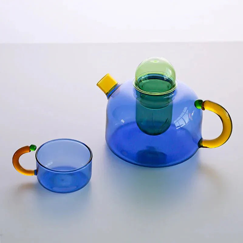 Elegant Glass Teapot and Cup Set for Everyday Enjoyment