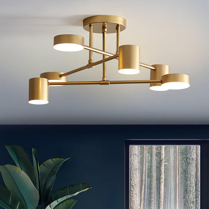 Elegant Six-Light Globe Ceiling Fixture