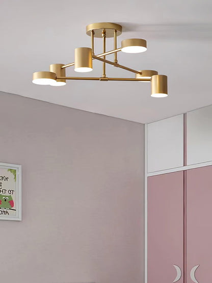 Elegant Six-Light Globe Ceiling Fixture