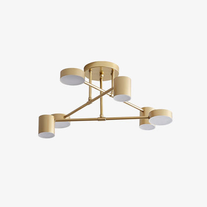 Elegant Six-Light Globe Ceiling Fixture