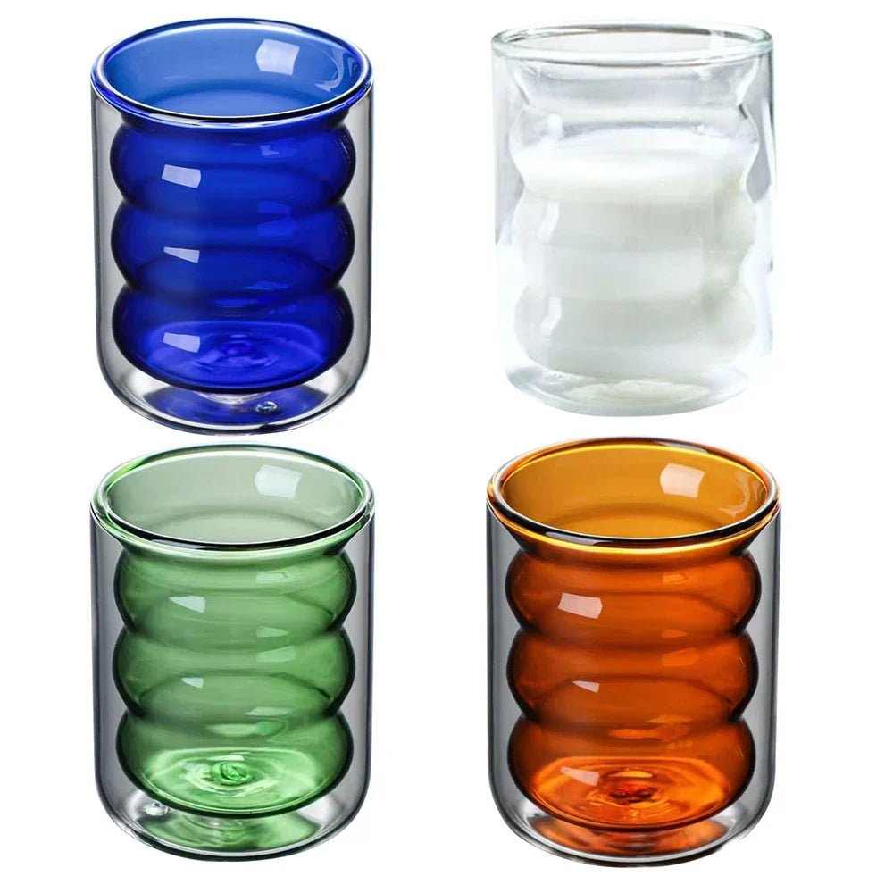 Elegant Double-Walled Glass Drinkware