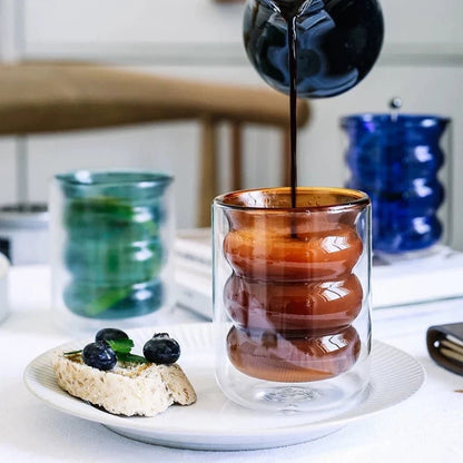 Elegant Double-Walled Glass Drinkware