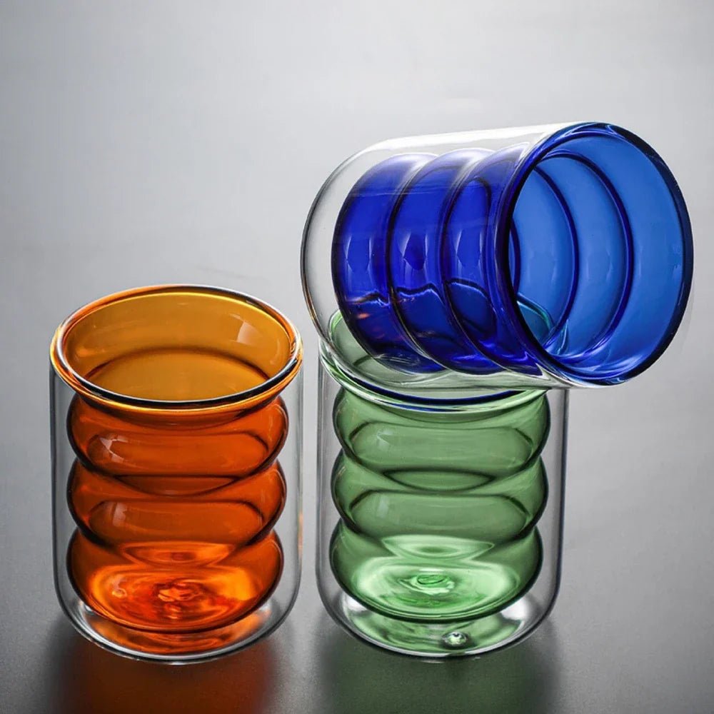 Elegant Double-Walled Glass Drinkware