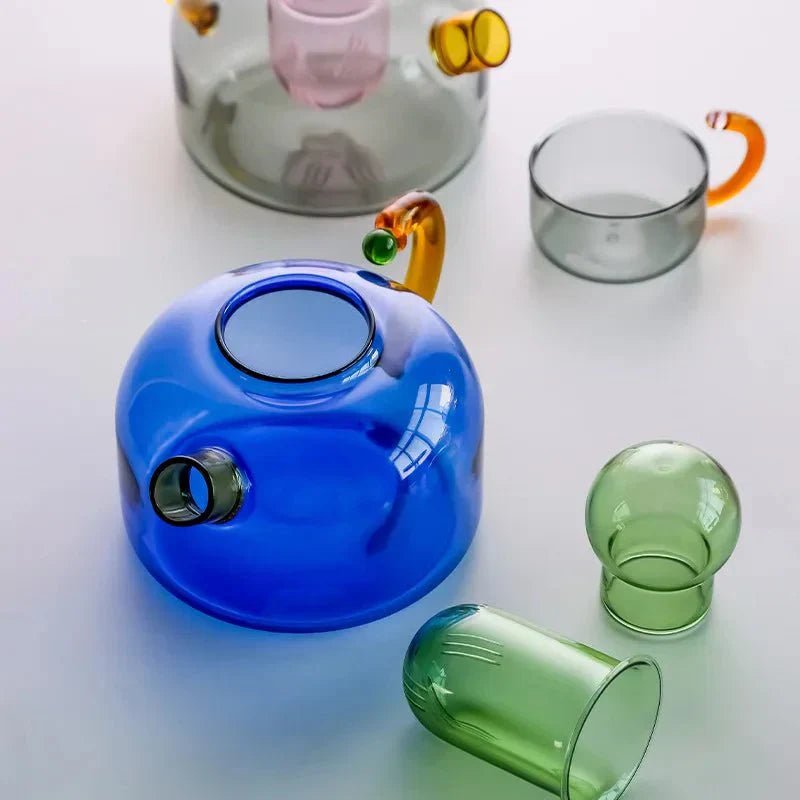Elegant Glass Teapot Ensemble for Modern Living