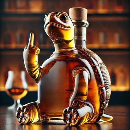 Charming Sea Creature Glass Carafe for Wine and Spirits