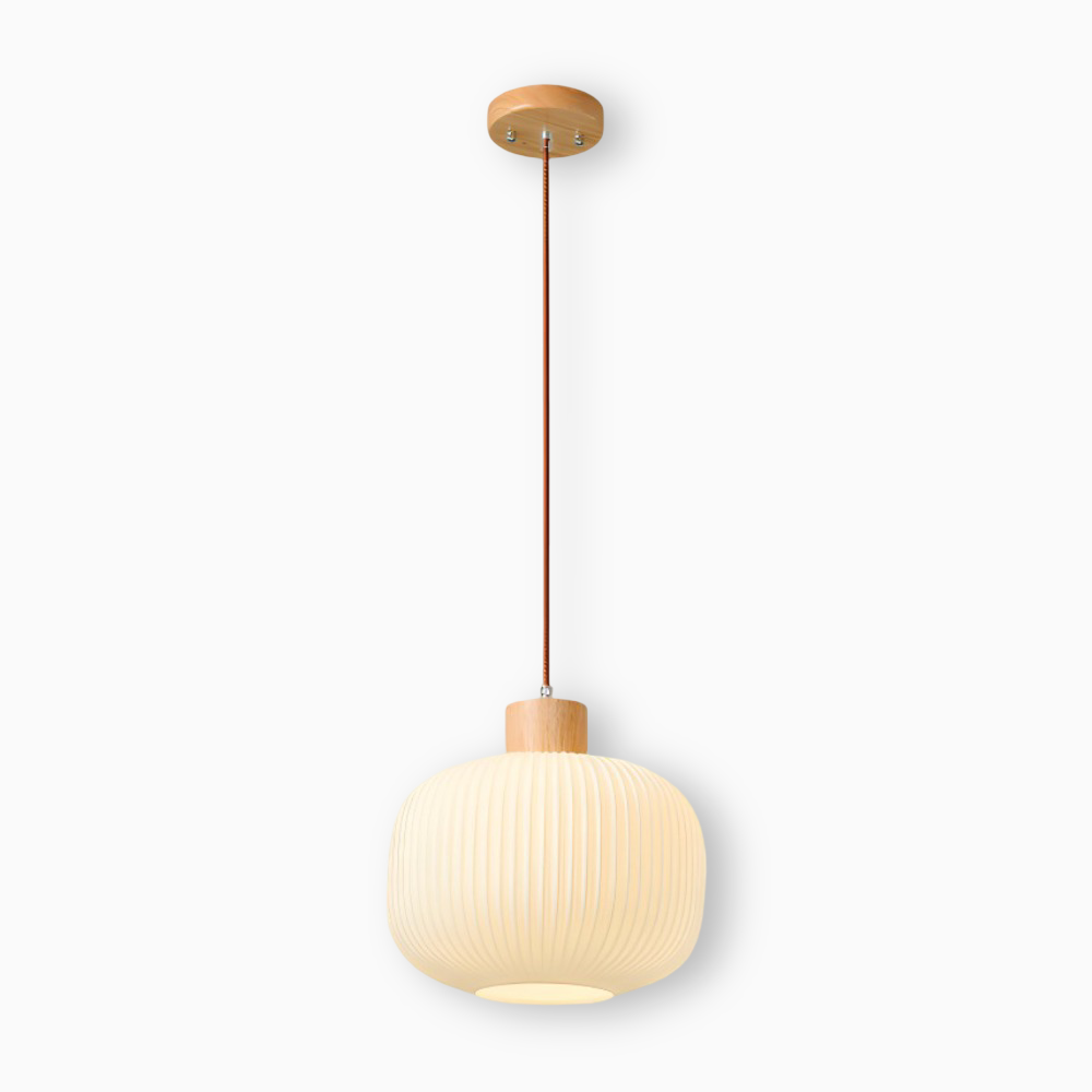 Chic Pendant Light with Textured Glass Shade – Perfect for Any Room