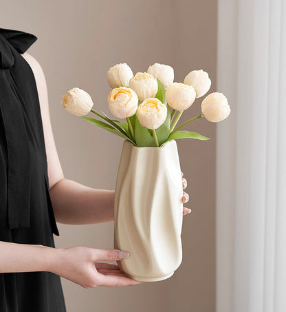 Modern Art-Inspired Ceramic Flower Vessel