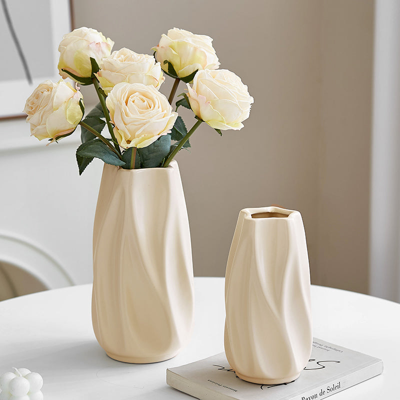 Modern Art-Inspired Ceramic Flower Vessel