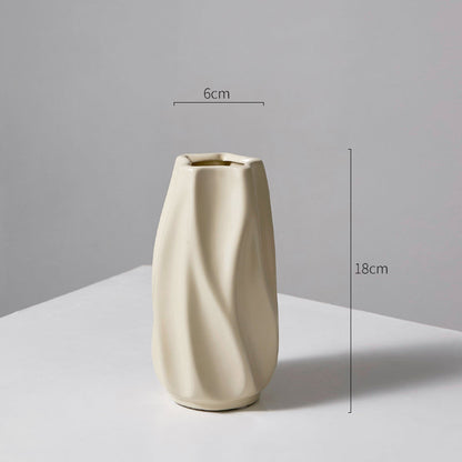 Modern Art-Inspired Ceramic Flower Vessel