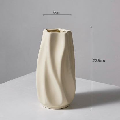 Modern Art-Inspired Ceramic Flower Vessel