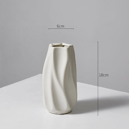 Modern Art-Inspired Ceramic Flower Vessel