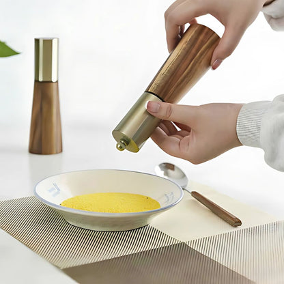 Chic Wooden Spice Duo for Enhanced Flavor