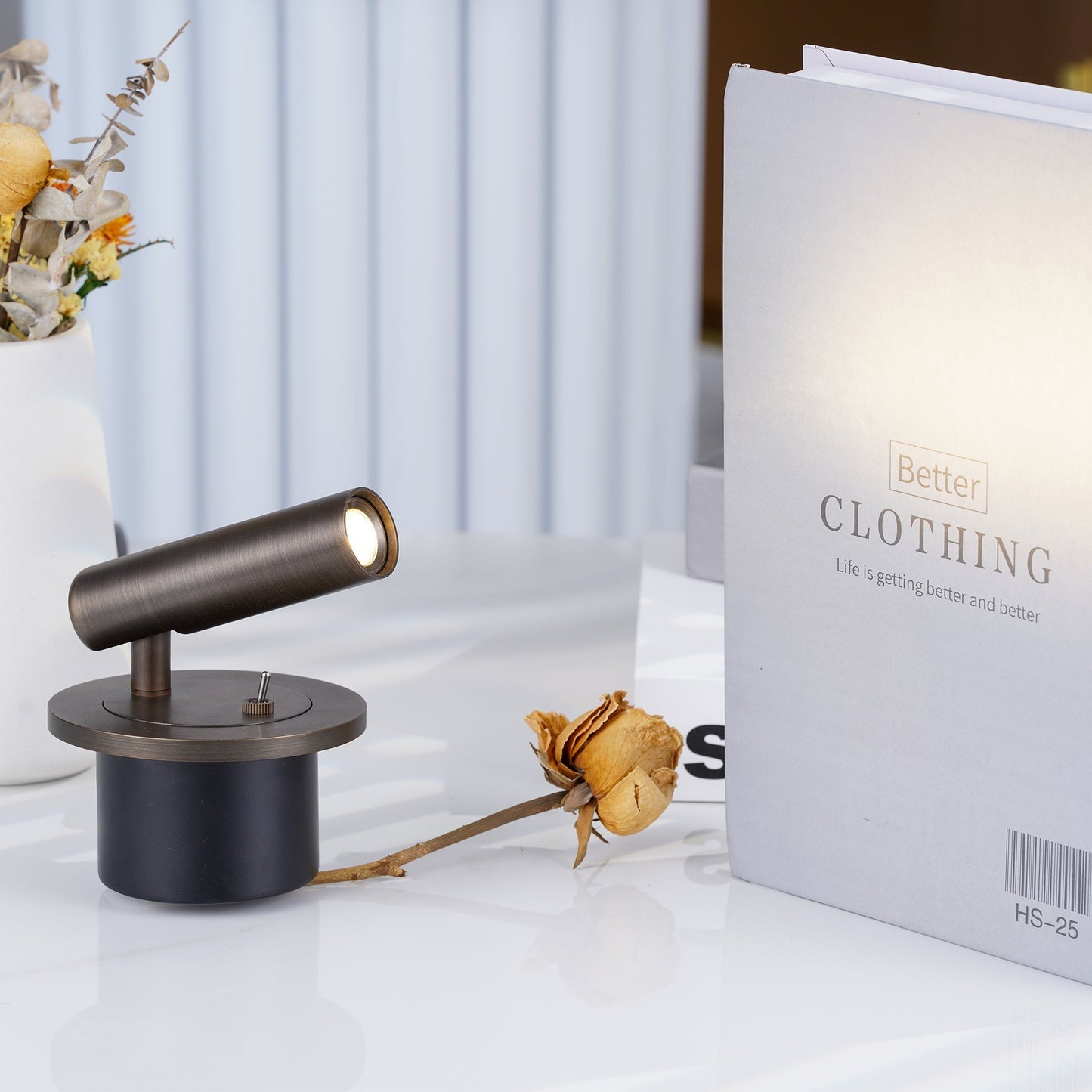 Versatile Adjustable Metal Wall Lamp for Reading & Ambiance