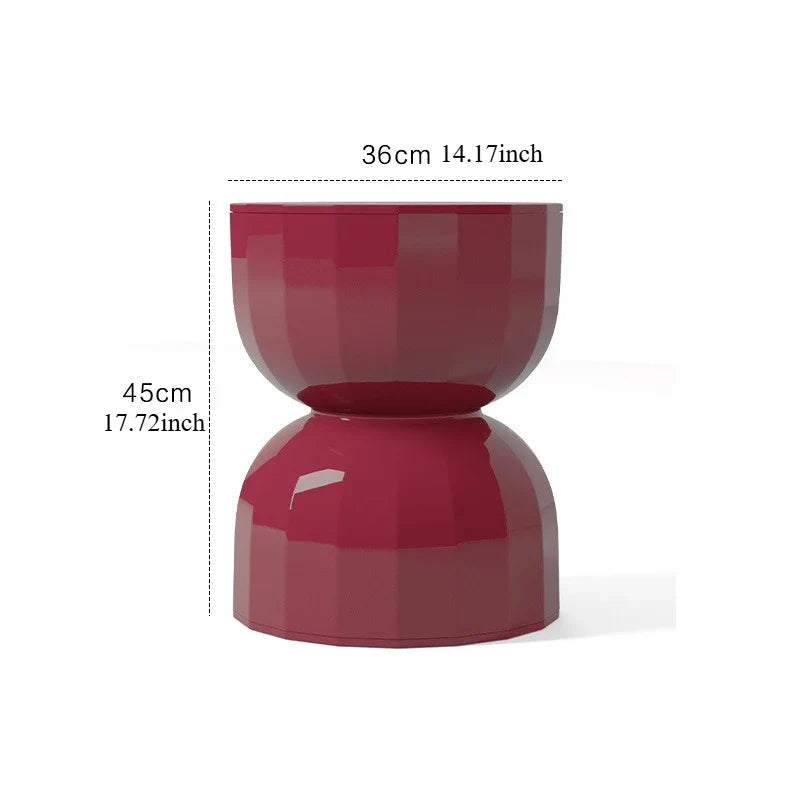 Elegant Hourglass-Shaped Accent Table for Modern Decor