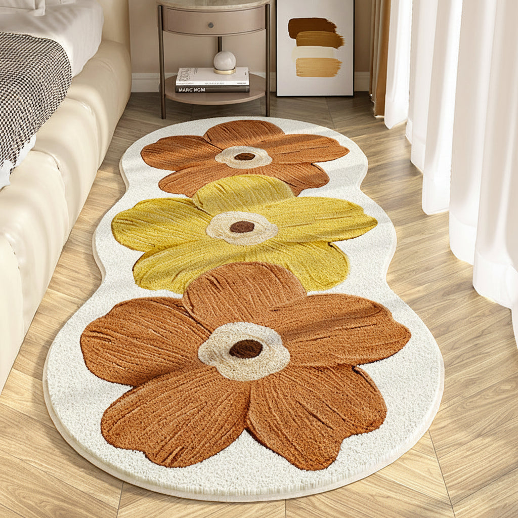 Charming Floral Area Rug for a Cozy Home Atmosphere