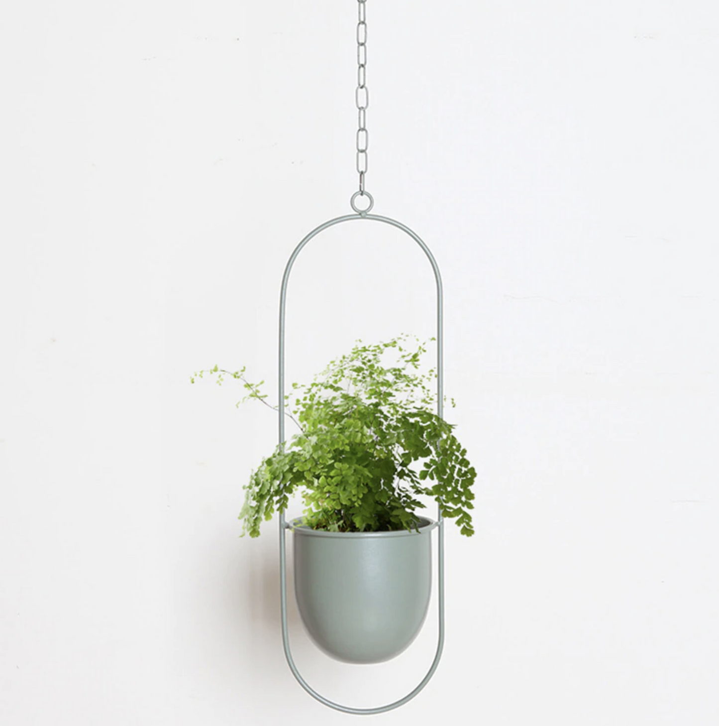 Sleek Iron Hanging Planter for Stylish Indoor Greenery