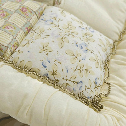 Elegant Floral Microfiber Sofa Protector for Cozy Living