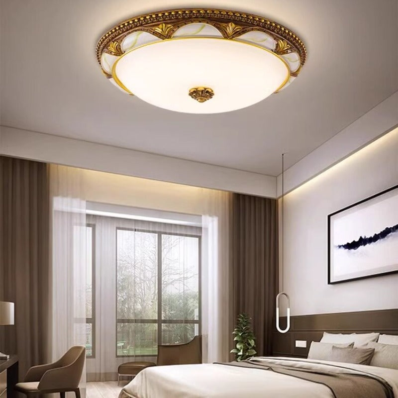 Chic Circular LED Ceiling Fixture with Modern Flair