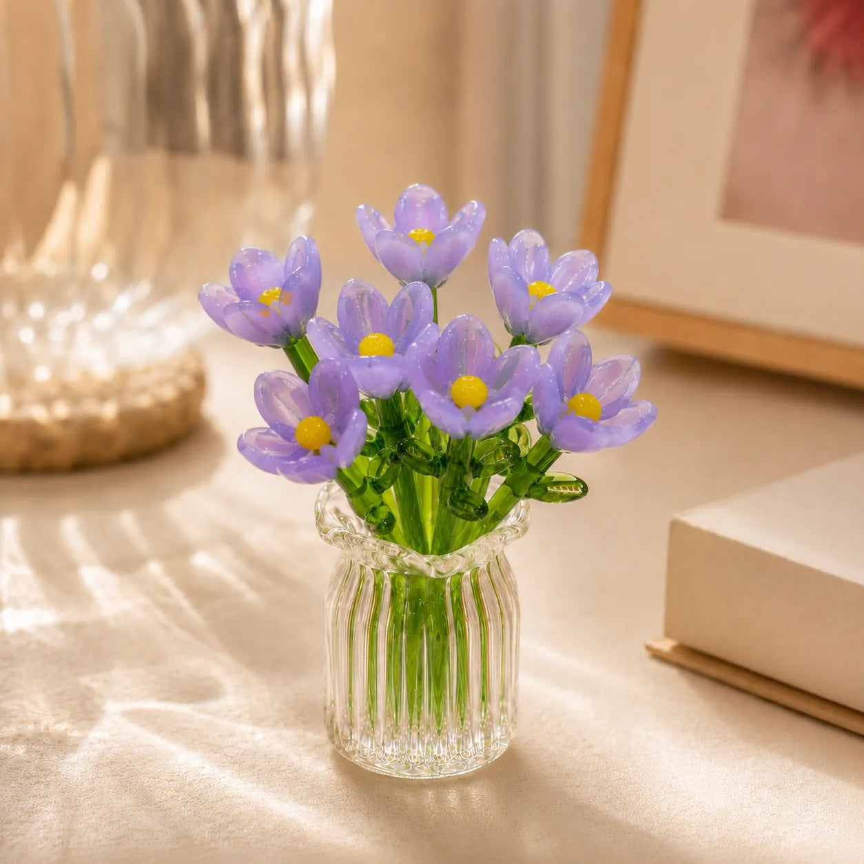 Everlasting Charm Mini Glass Blossom Set