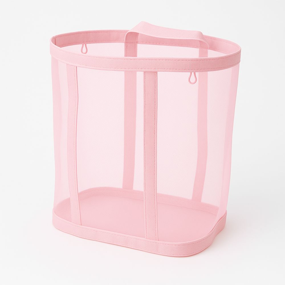 Compact Mesh Laundry Storage Solution