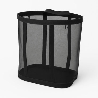 Compact Mesh Laundry Storage Solution