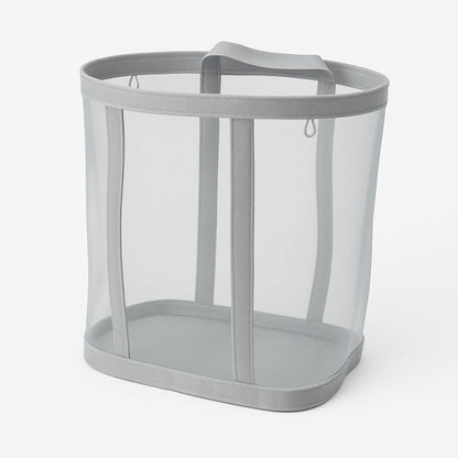 Compact Mesh Laundry Storage Solution