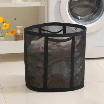 Compact Mesh Laundry Storage Solution