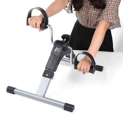 Compact Under-Desk Exercise Bike - Foldable Mini Design
