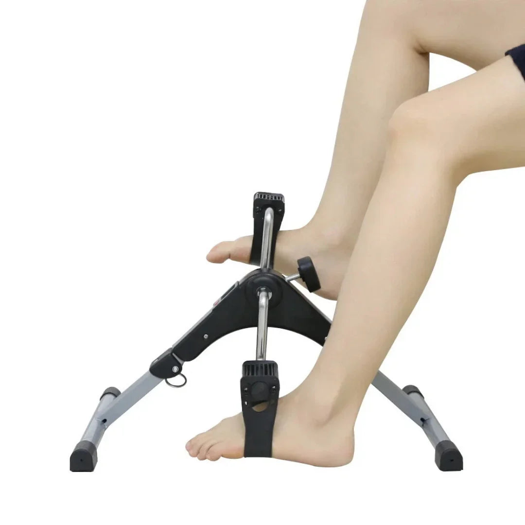Compact Under-Desk Exercise Bike - Foldable Mini Design