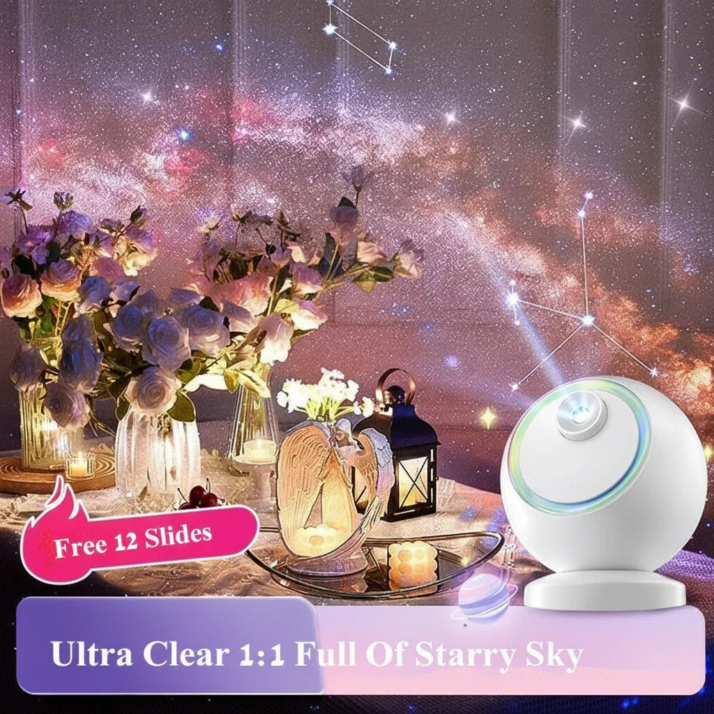 Celestial Bliss LED Nightlight Projector with Bluetooth Sound