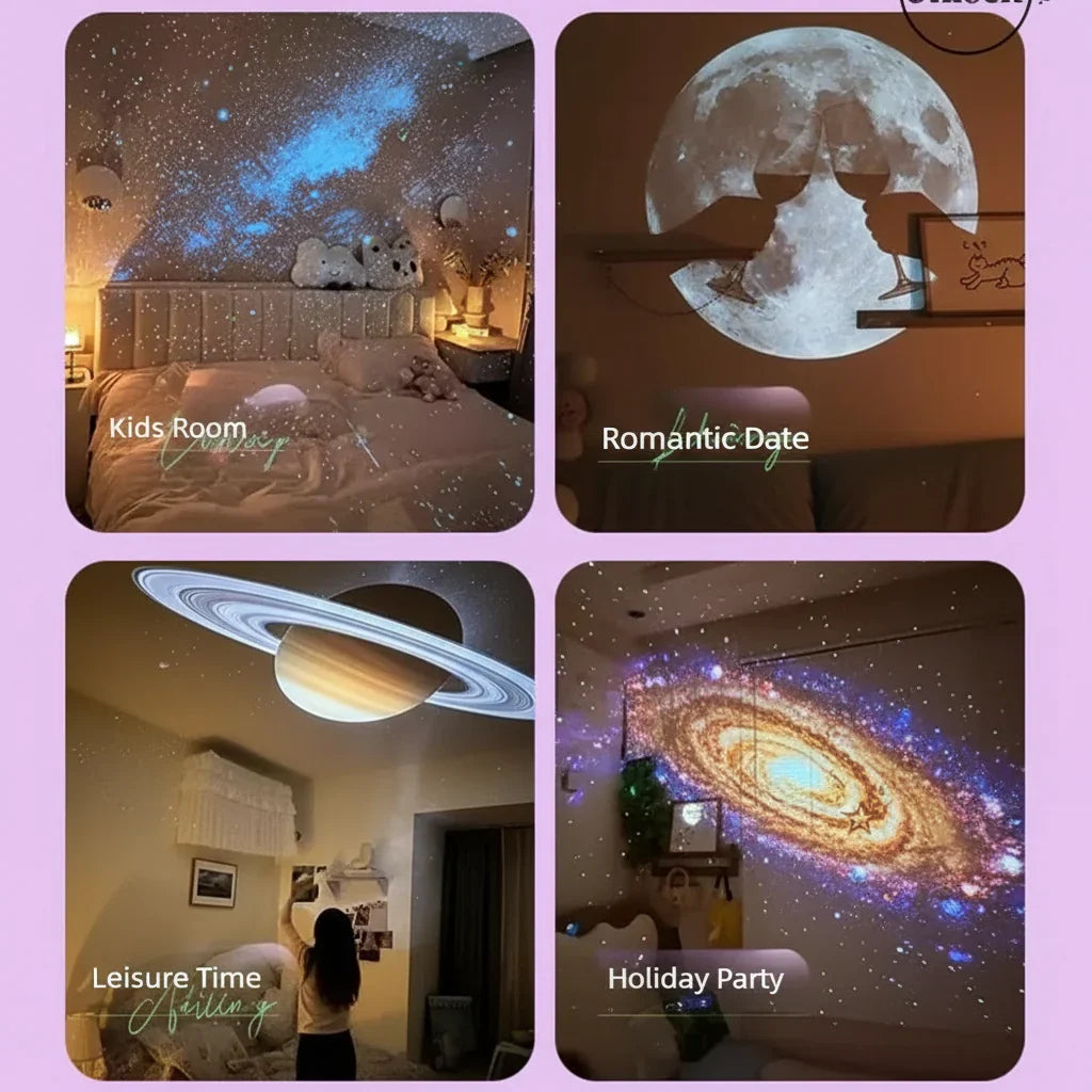 Celestial Bliss LED Nightlight Projector with Bluetooth Sound