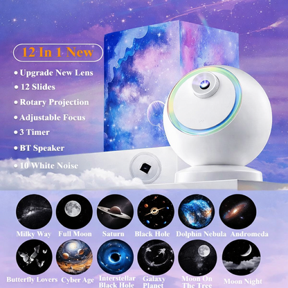 Celestial Bliss LED Nightlight Projector with Bluetooth Sound