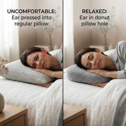 Sleep Pillow for Ear Comfort – Cloud Design