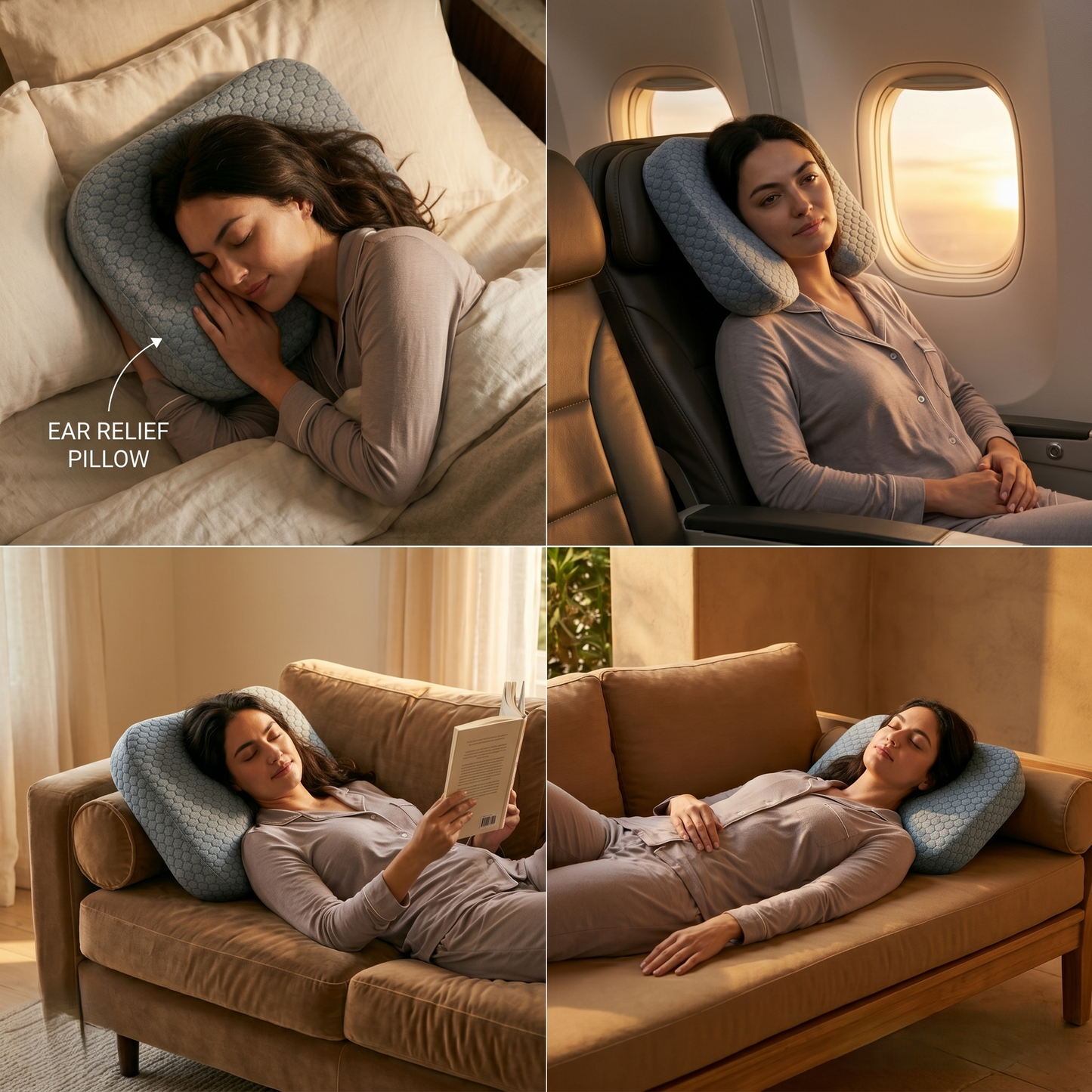 Sleep Pillow for Ear Comfort – Cloud Design
