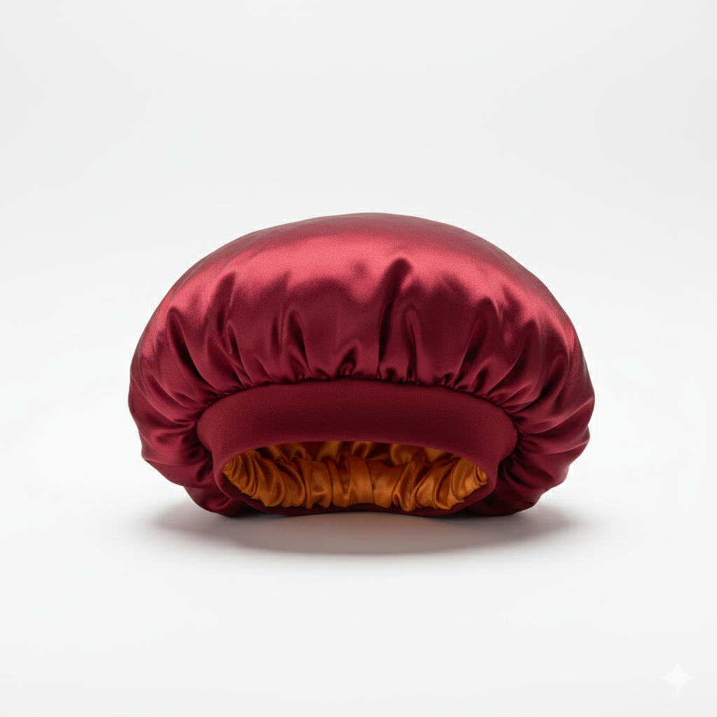 Shower Cap in Soft Satin Velvet Fabric