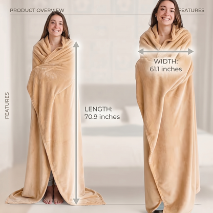 Cozy Wearable Blanket for Comfort and Warmth