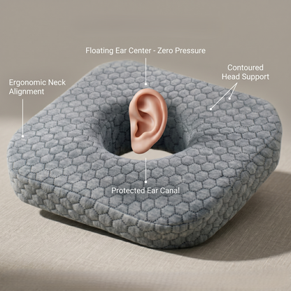 Sleep Pillow for Ear Comfort – Cloud Design