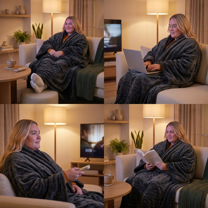Cozy Wearable Blanket for Comfort and Warmth