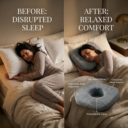 Sleep Pillow for Ear Comfort – Cloud Design