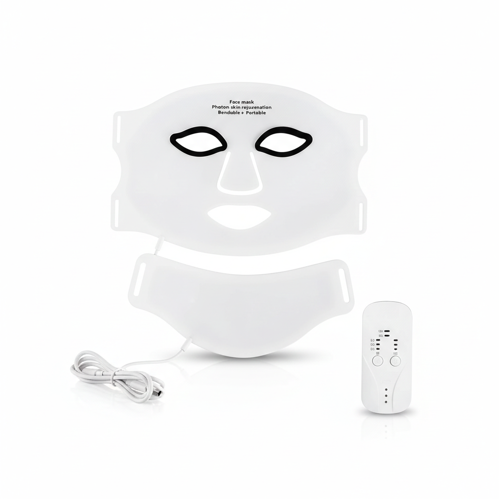LED Facial Mask for Skin Treatment and Light Therapy