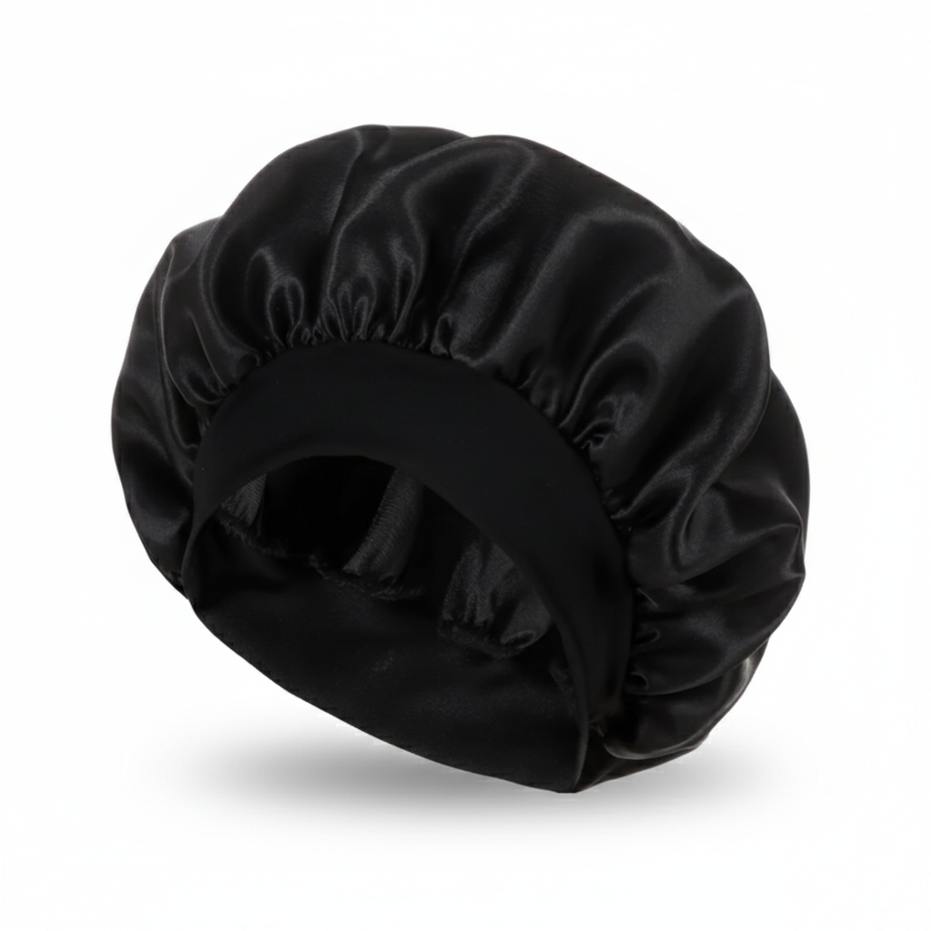 Shower Cap in Soft Satin Velvet Fabric