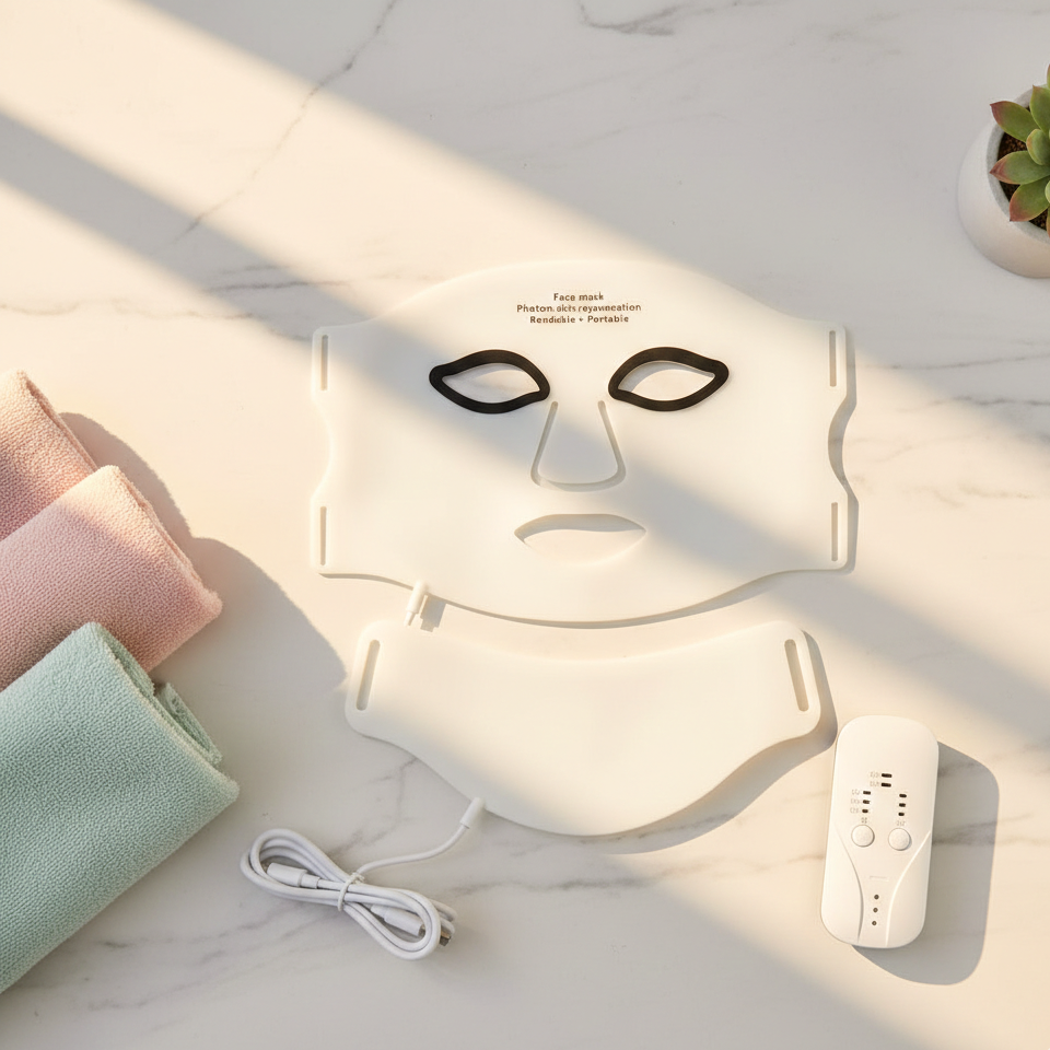 LED Facial Mask for Skin Treatment and Light Therapy
