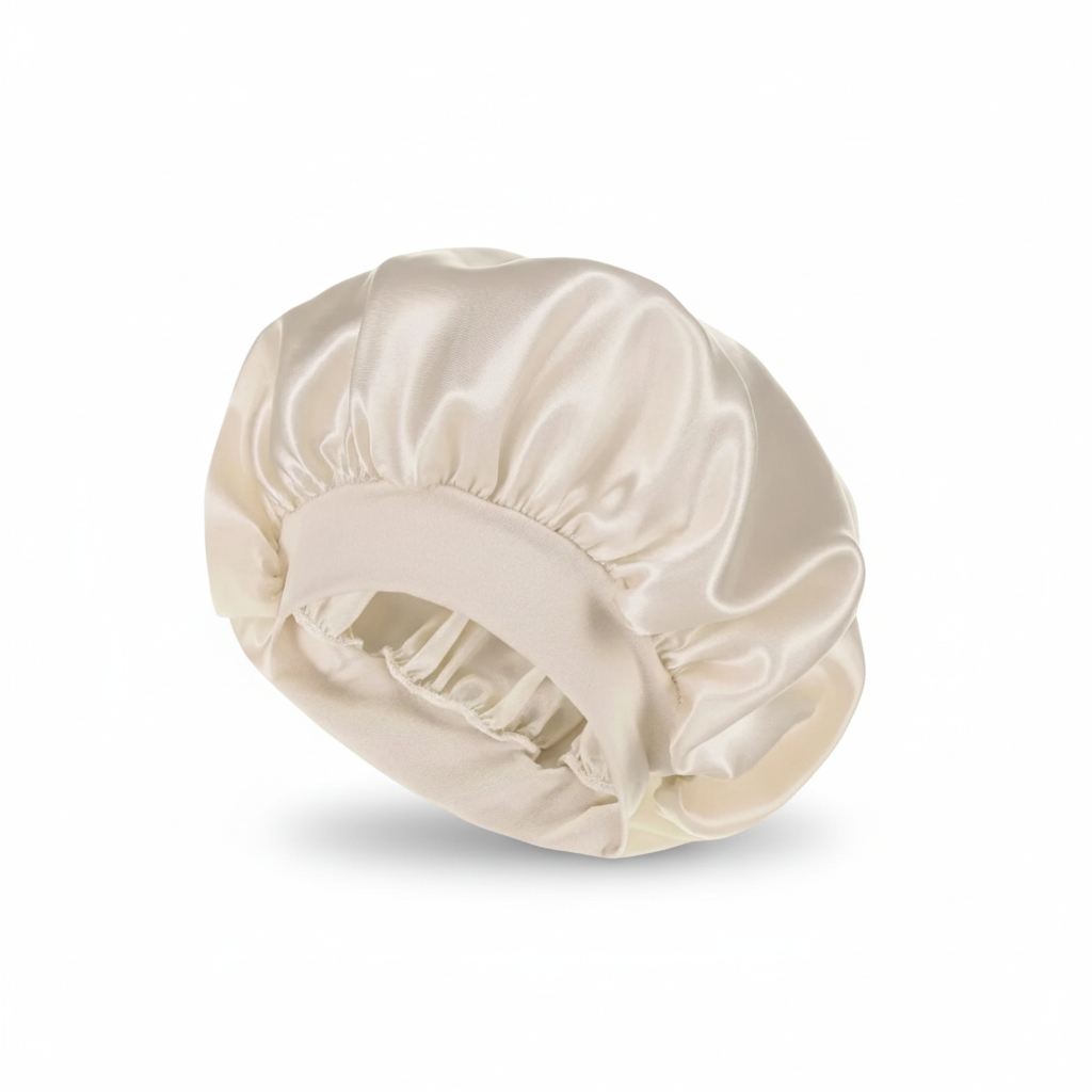 Shower Cap in Soft Satin Velvet Fabric